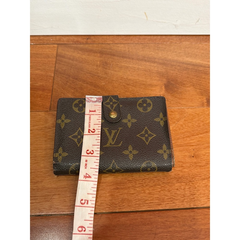 Louis Vuitton French Purse Wallet Womens Brown Monogram Canvas Vintage Small - Picture 11 of 11